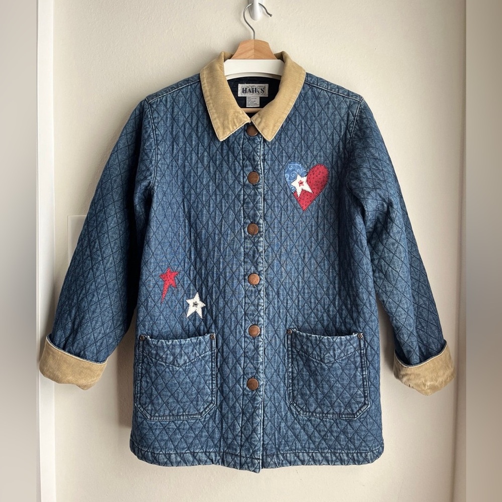 Vintage VTG Haik’s Quilted Denim Barn Jacket